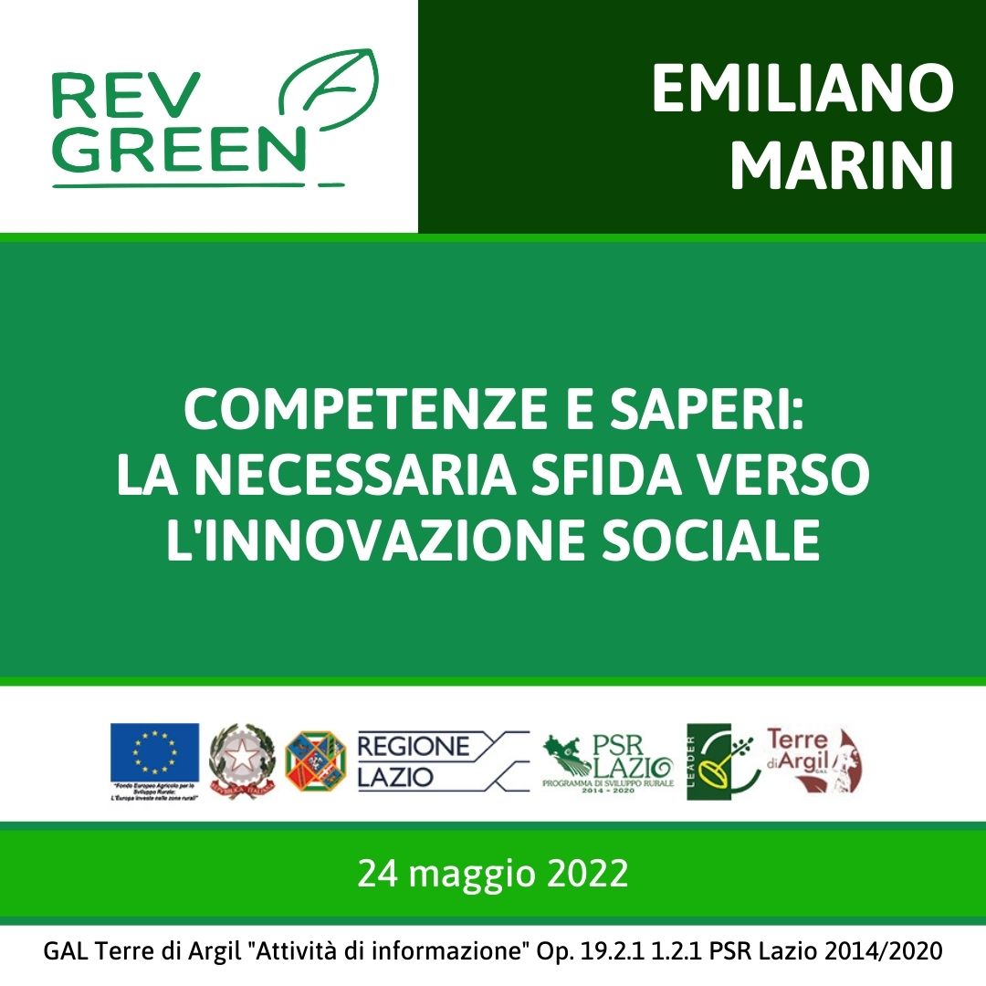 Competenze e Saperi: la necessaria sfida verso l'innovazione sociale