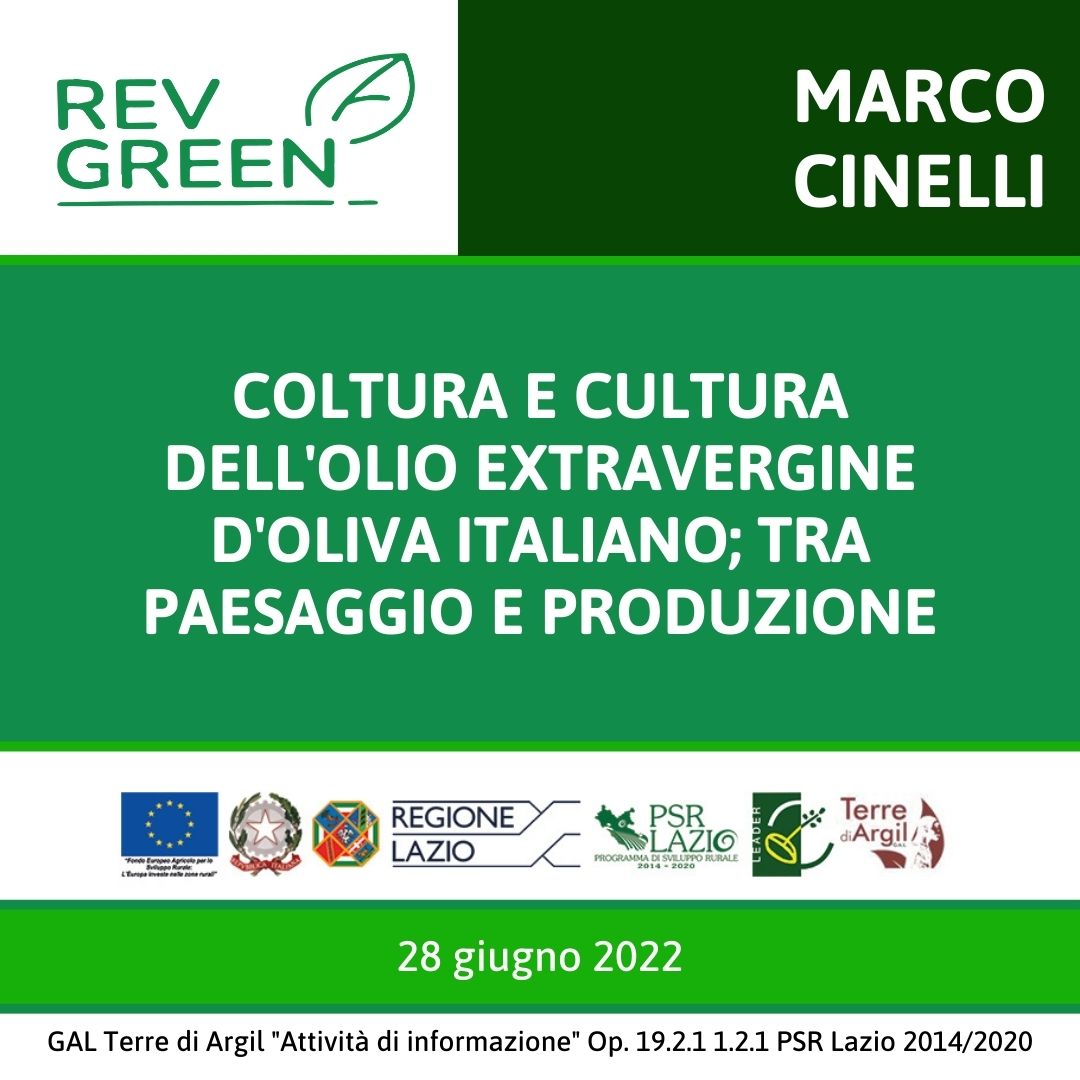 Coltura e cultura dell'olio extravergine d'oliva italiano; tra paesaggio e produzione