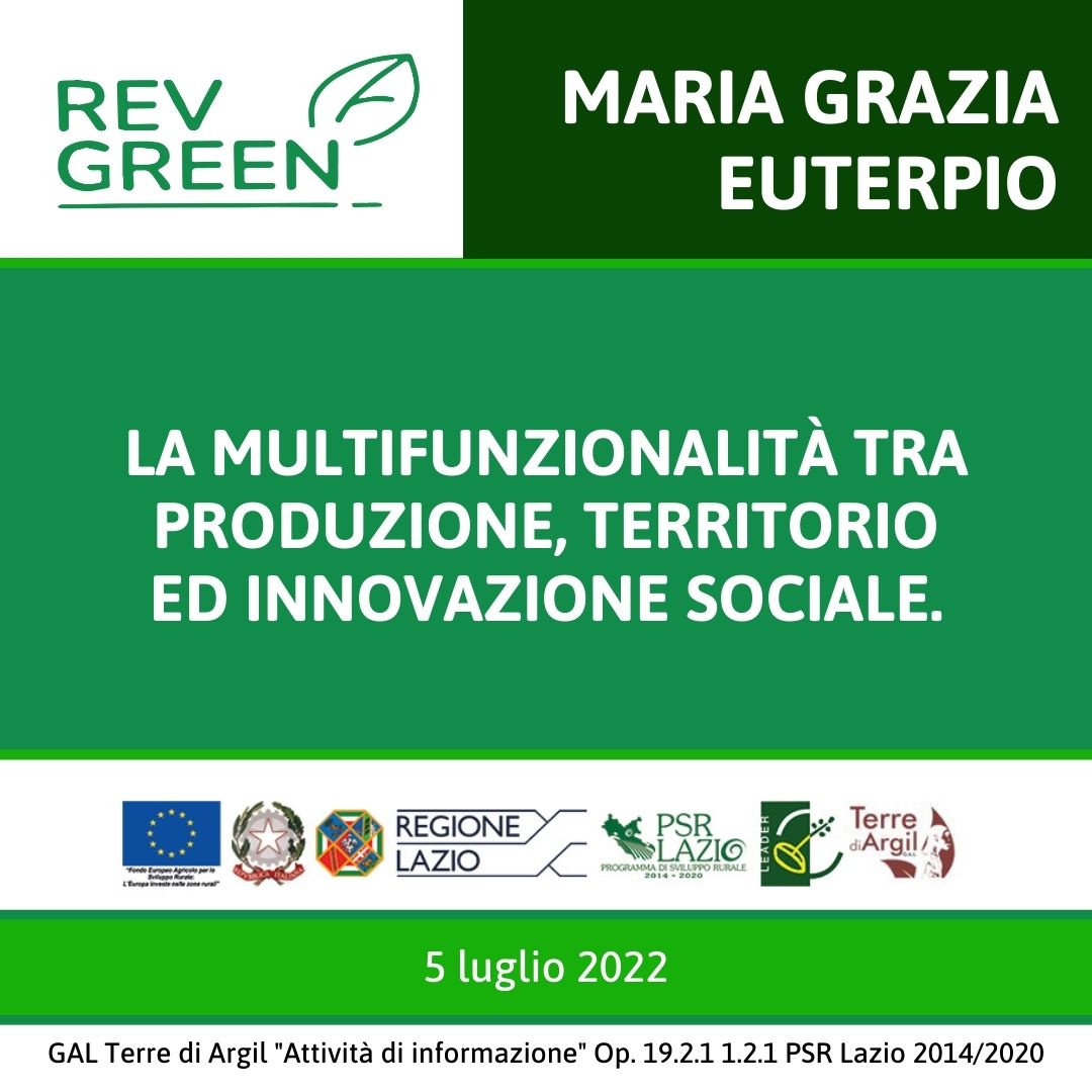 La multifunzionalità tra produzione, territorio ed innovazione sociale.